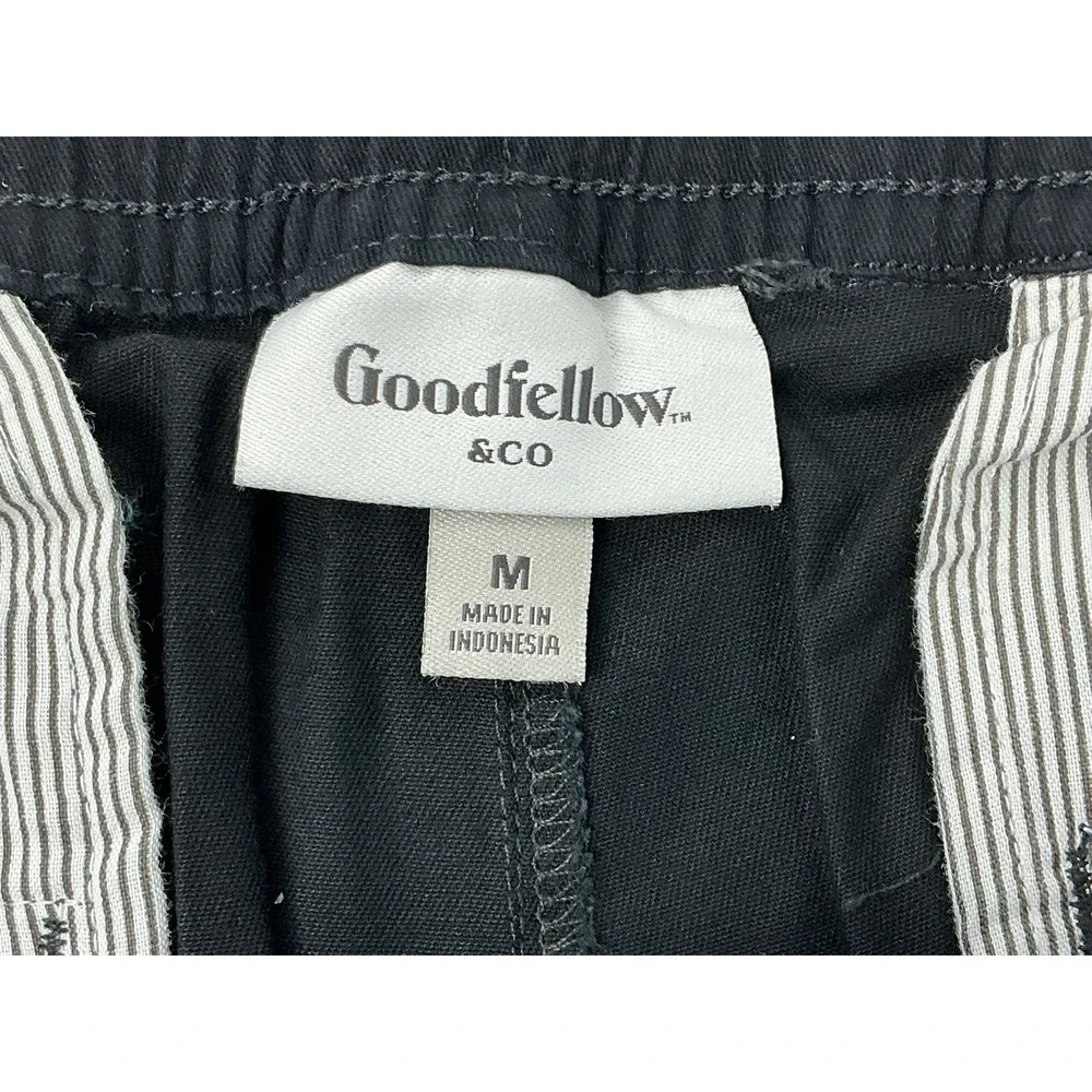 Goodfellow & Co‎ Men's Black Drawstring Chino Pants Medium Stretch Casual NWT